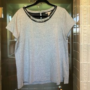 Banana Republic embellished t shirt - XL